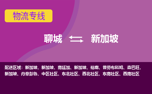 聊城到新加坡海運(yùn)，聊城到新加坡空運(yùn)公司，聊城到新加坡物流專線